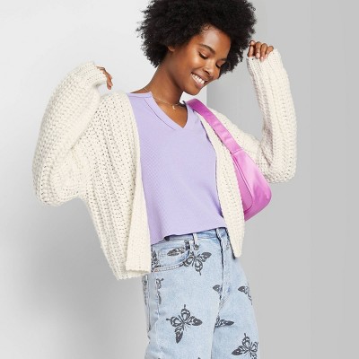 Women's Crafted Chunky Knit Cardigan - Wild Fable™