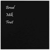 vidaXL Wall-mounted Magnetic Board Black 23.6"x23.6"Â Tempered Glass - 3 of 4