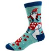 Crazy Dog T-Shirts Women's Say Hello To My Little Friend Socks Funny Mushroom Gnome Novelty Fantasy Fairy Tale Footwear - 3 of 4