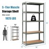 Costway 2PCS 72'' Heavy Duty Storage Shelf Steel Metal Garage Rack 5 Level Adjustable - 2 of 4