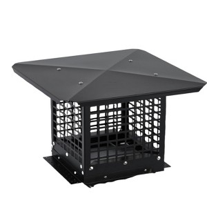 Chimney Cap, Outside Roof Rain Cap,Stainless Steel Fireplace Exhaust Cap, Exterior Stove Pipe Cap, Easy Installation, Adjustable Roof Cap for Vent - 1 of 4