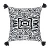 Oga Knit Decorative Pillow Black/White - Rochelle Porter - image 2 of 4