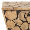 Jefferson Stand - FOX1005A - Medium Oak/Black - Safavieh Couture - 3 of 4