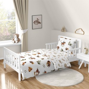 Sweet Jojo Designs Boy Toddler Bedding Set Country Western Taupe Brown and Cream 5pc - 1 of 4