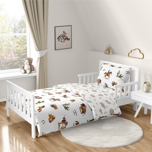 Sweet Jojo Designs Boy Toddler Bedding Set Country Western Taupe Brown and Cream 5pc - image 1 of 4