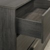 Ioana Wood 2-Drawers Nightstand (Nightstand Only), Antique Grey Finish - 4 of 4