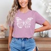 Simply Sage Market Women's Butterfly and Flowers Short Sleeve Graphic Tee - 2 of 4