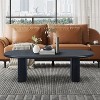 Damerin Modern 51 Inch Wooden Tapered Tabletop Center Coffee Table-Black - 3 of 4