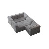NicBex Couches for Living Room Modular L-Shaped Sectional Sofa Luxury Floor Couch Chenille Fabric Upholstered Sofa, 5 PC Free Combination - 4 of 4