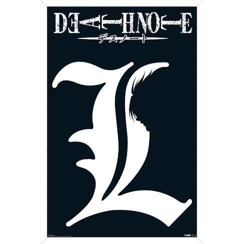 Trends International Death Note - L Symbol Framed Wall Poster