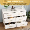 6 Drawer Dresser for Bedroom,TV Stand Dresser, Chest of Drawer Dressers Organizer for Living Room and Hallway Entryway - 4 of 4