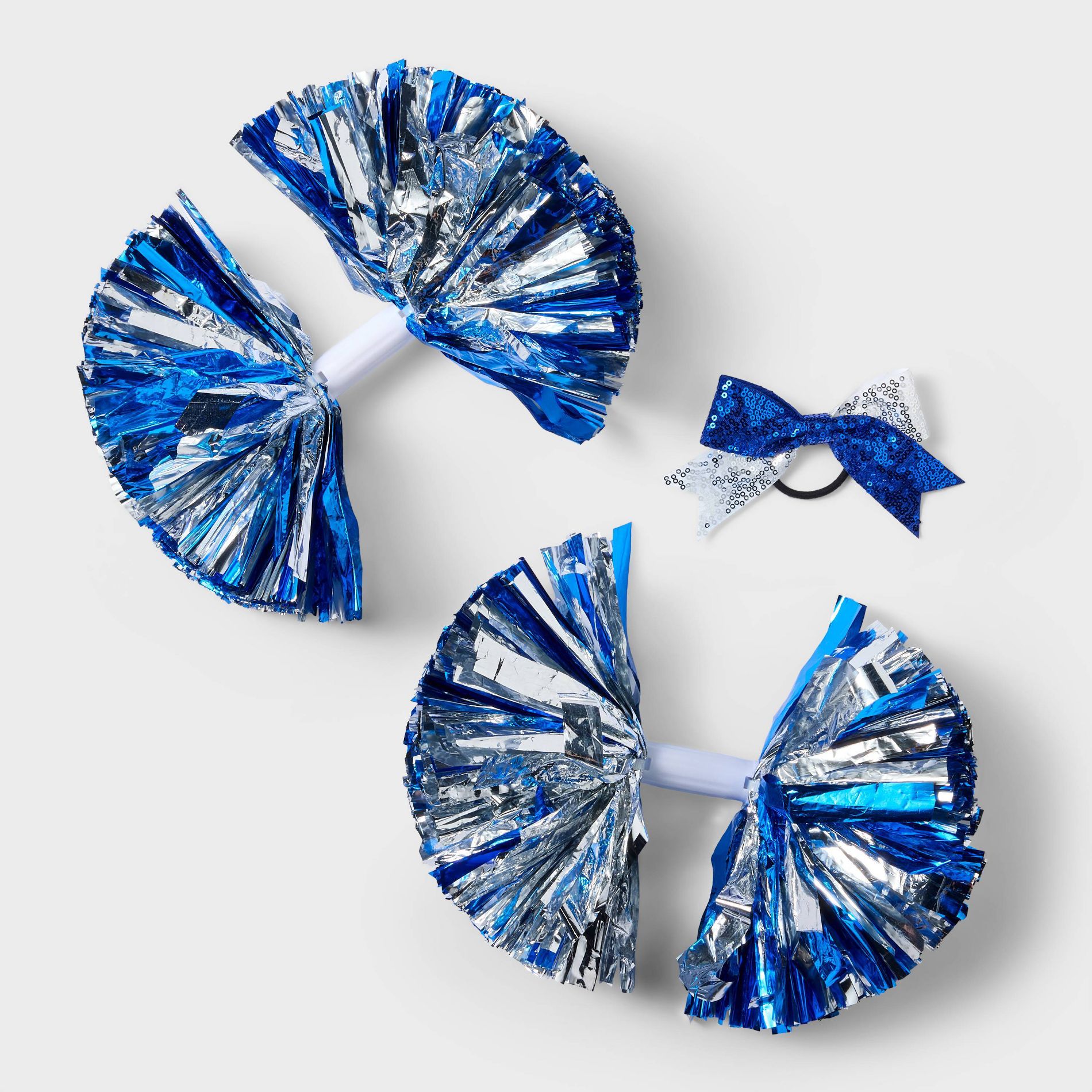 Pretend Play Cheerleader Accessory Pack with Pom Poms & Bow - Gigglescape™