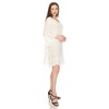 Women's Sheer Crochet Knee Length Cover Up Dress - White Mark - image 2 of 4