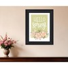 HomeRoots Hello Spring Floral Black Framed Print Wall Art - 2 of 3