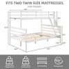Kumasinova Bunk Bed,Wood Bunk Bed Frame with High Guardrail,Ladder,Twin Size Bed Frame for Kids Teens,No Box Spring Needed - 3 of 4