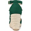 Allegra K Women's Closed Toe Espadrille Platform Wedges Heel Ankle Strap Sandal - 3 of 4