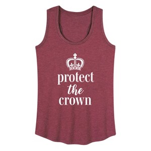 Women's - Instant Message - Protect The Crown Graphic Racerback Tank - 1 of 4