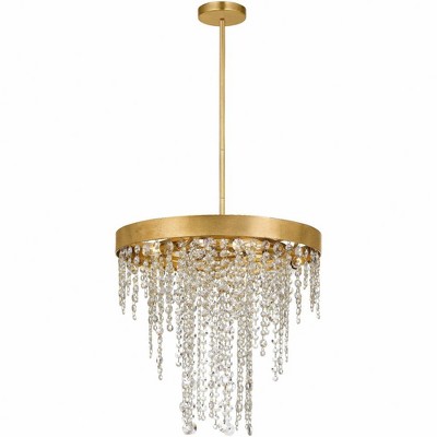 Crystorama Lighting Winham 5 - Light Chandelier in  Antique Gold