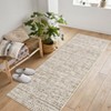 Textured Design Boho Living Room Low-Pile Area Rug Non Slip Soft Print Bedroom Rug Stain Resistant Playroom Carpet Office - 3 of 4