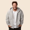 Dalix Astronaut Embroidered Hoodie Fleece Sweatshirt Zip Front Mens - 4 of 4