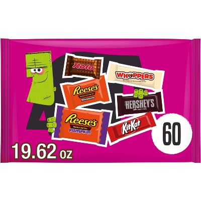 HERSHEY'S Chocolate Assorted Halloween Candy Miniatures - 19.62oz/60pc