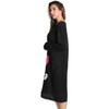 Just Love Womens Nightgown - Long Sleeve Henley Oversized Sleepwear Gown - 2 of 3