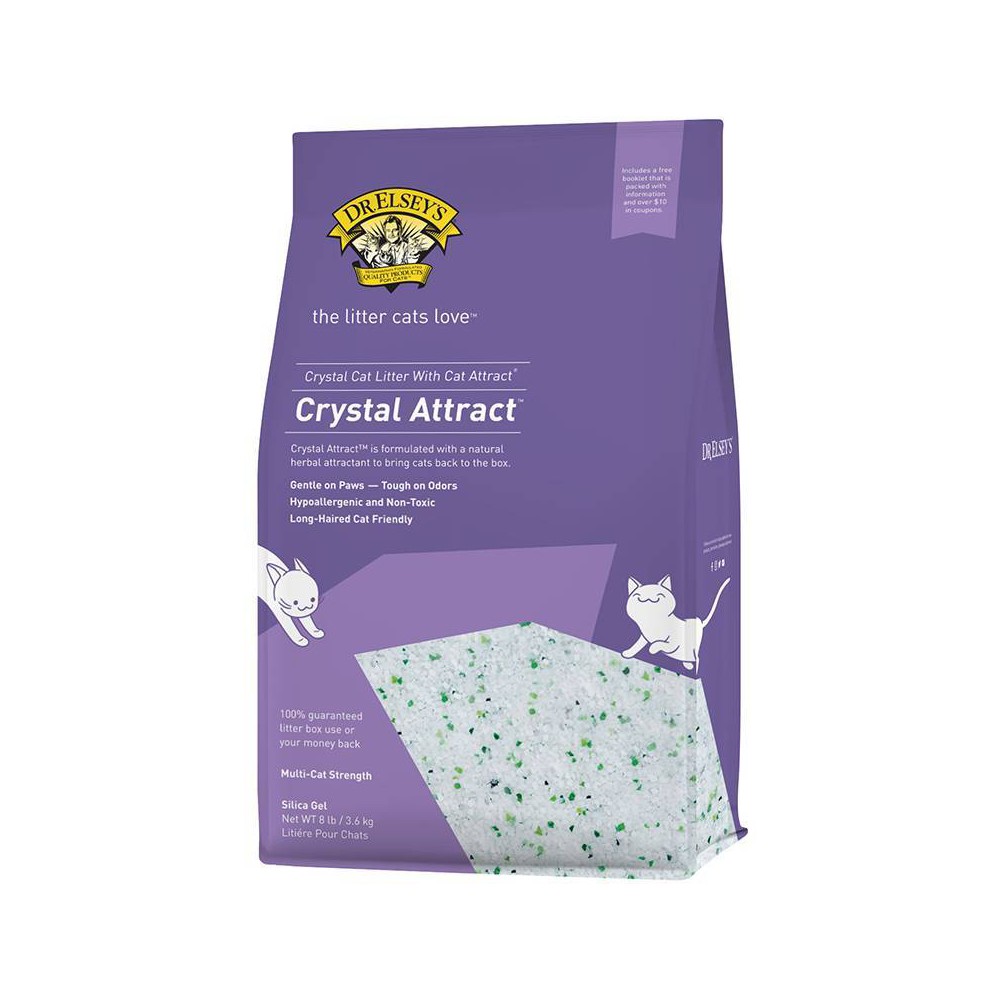 Dr. Elsey s Precious Cat Long Haired Silica Crystal Cat Litter  8 lb