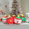 Angel Sar 6.9 FT Inflatable Christmas Balls with LED Lights, Set of 5 Blow Up Yard Decorations, Lighted Outdoor Decor - 2 of 4