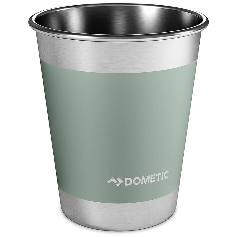 Dometic CUP50 17 Ounce Durable Stainless Steel Stackable Dishwasher Safe Indoor Outdoor Ergonomic Beverage Drinking Cup, Moss (4 Pack), 1 of 7