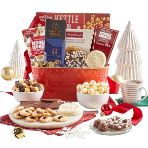 GreatFoods Holiday Sparkling Deluxe Snow Sweets and Treats Basket - 1 of 4
