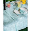 Design Imports  Aqua Diamond Outdoor Tablecloth With Zipper 60X120 - 2 of 4