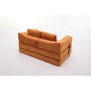 NicBex Convertible Sofa Bed Folding Sofa Bed 2 Seater Couch with Side Pockets, Removable Backrest - 2 of 4