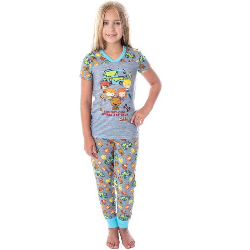 Scooby Doo Girls Pajamas Where Are You? Chibi Figures PJs, 1 of 7
