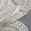 Traditional Medallion Jacquard Room Darkening Curtain 2-Panel Set with Grommet Topper - Blue Nile Mills - 4 of 4