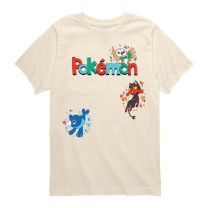 Boys' - Pokémon - Gen 7 Rowlet, Popplio, Litten Short Sleeve Graphic T-Shirt - 1 of 4