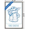 Trends International Star Wars: The Mandalorian: Grogu Moments - Force Sensitive Framed Wall Poster Prints - 3 of 4
