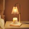Fortune Candy Flameless Fragrant Candle Melter, Adjustment Knob, Dimmer & Timer, Wooden Base - 3 of 4