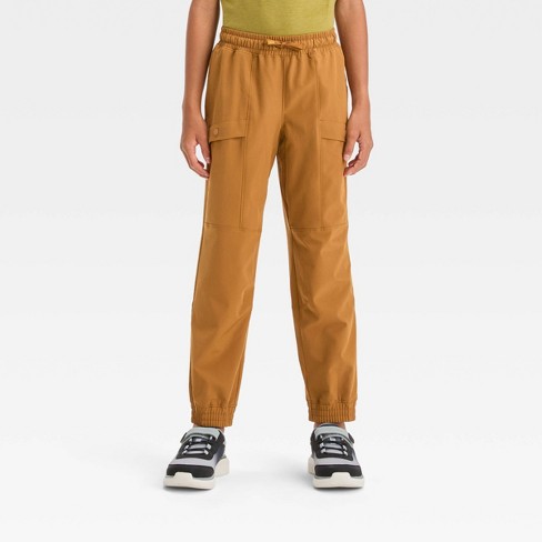 Boys' Lined Cargo Pants - All In Motion™ Dark Butterscotch L : Target