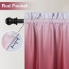 Ombre Short Room Darkening Blackout Kitchen Curtains for Small Windows - 4 of 4