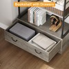ODK 5 Tier Bookshelf with Storage Drawer, 81" Tall Book Shelf Vintage Bookcase w/Metal Frame, Rustic Open Bookshelf for Living Room Offic Bedroom - 4 of 4