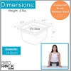 BIRDROCK HOME Stainless Steel Steam Table Pans, 1/6-Size, 1.8 qt, 24 Gauge Steel, 4" Depth, Meal Prep, Cooking & Food Storage (6 Pack) - 3 of 4