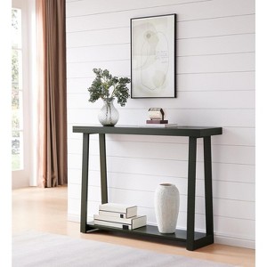 Kings Brand Emma Narrow Console Table with Shelf – Ideal for Entryway, Sofa, Hallway, Living Room, Office, Foyer, 44 Inch - 1 of 4