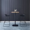 Nordlys Set of 4 Metal and Black Polypropylene Bar Stools Modern Design Style Dining Room - 2 of 4