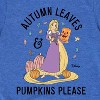 Girls' - Disney Princess - Autumn Leaves and Pumpkins Please Short Sleeve Graphic T-Shirt - 2 of 4