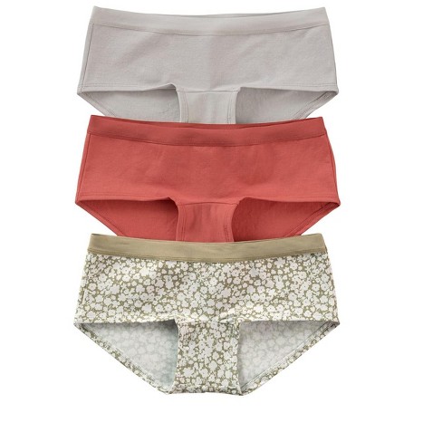 Leonisa 3-pack Stretch Cotton Hipster Panties - Multicolored L : Target