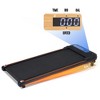 Sevobal Home Gym Equipment Wood Grain Walking Pad Under Desk Treadmill Walking Treadmill Incline Walking Running, Black, 44.48"*19.09"*3.93" - 4 of 4