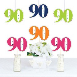 Big Dot Of Happiness 40th Birthday Cheerful Happy Forty Shaped Decorations Diy Colorful Fortieth Party Essentials Set 20 Target