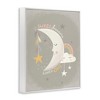 Stupell Industries Sweet Dreams Little One Sentiment Sleeping Crescent Moon Framed Giclee Art - 2 of 4