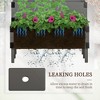 Lirago 2-Tier Gray Wooden Raised Garden Bed with Trellis and Metal Reinforcements for Vegetables or Flowers 25.5"Dx42.5"Wx55"H - 4 of 4