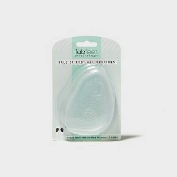 Fab Feet Women's by Foot Petals Ball of Foot Gel Insoles Shoe Cushion Clear - 3 pairs